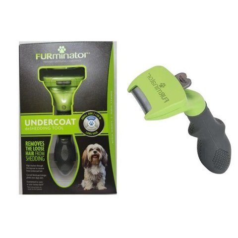 Furminator Escova Tira Pelo para Cães com Pelo Longo Produto Original Tamanho Pequeno - New