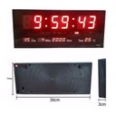 Ver imagem 2 de Relógio de Parede Digital Led Grande 36cm: Hora, Data, Temperatura e Alarme