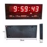 Relógio de Parede Digital Led Grande 36cm: Hora, Data, Temperatura e Alarme - 2