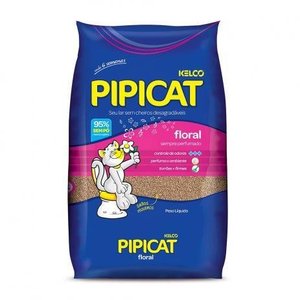 AREIA HIGIÊNICA PIPICAT FLORAL GRANULADO PARA GATOS - 4KG