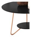 Ver imagem 5 de Mesinha Centro + Mesa Lateral Mdf com Pés Ferro Estilo Retrô - Pintura Uv - Preto