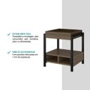 Ver imagem 4 de Mini Bar Madeirado e Tubos Pretos Carraro