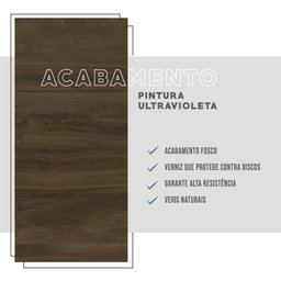 Rack para TV Madeirado e Tubos Preto Carraro - 7