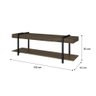 Rack para TV Madeirado e Tubos Preto Carraro - 2