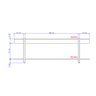 Rack para TV Madeirado e Tubos Preto Carraro - 5