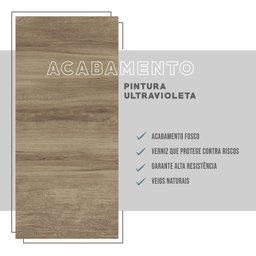 Rack para TV Madeirado e Tubos Preto Carraro - 9