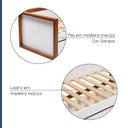 Ver mais imagens de Cama de Solteiro 2 Gavetas Madeira Maciça e MDF Craft Branco/Garapa