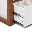 Ver imagem 6 de Cama de Solteiro 2 Gavetas Madeira Maciça e MDF Craft Branco/Garapa