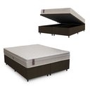 Ver imagem 1 de Cama Box Baú King + Colchão Molas Ensacadas - Airtech Nero (193x203x60) - Hellen