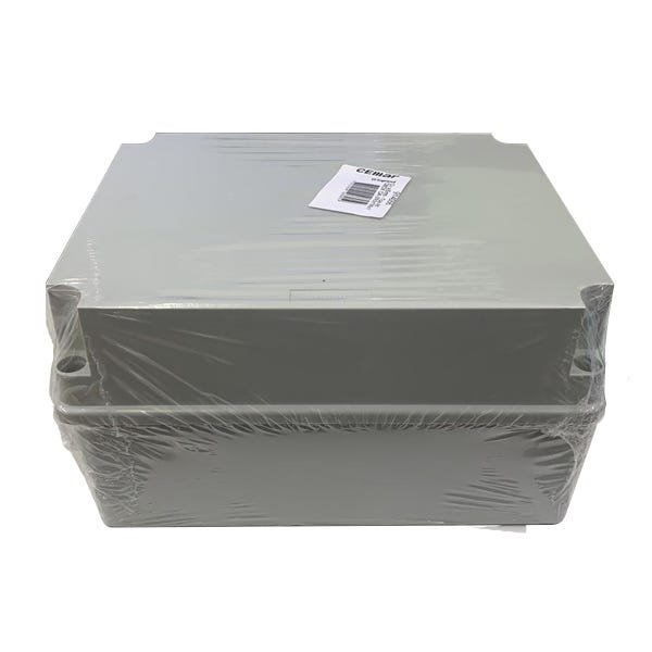 Caixa de PVC com tampa opaca multiuso 240X190X125 Cinza - 1