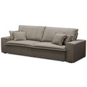 Ver imagem 6 de Sofá Retrátil Reclinável para Sala 3 Lugares 250cm Varsov F04 Veludo Marrom Claro - Lyam Decor