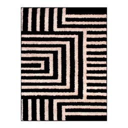 Tapete para Sala 2,00 x 2,50 Art Desenho 01 Preto Oasis - 1