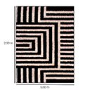 Ver imagem 6 de Tapete para Sala 2,00 x 2,50 Art Desenho 01 Preto Oasis