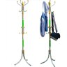 Cabideiro de Chão Aço Inox Cabide Porta Casaco Bolsa 16 ganchos Pendurar Roupas Organizador - 5