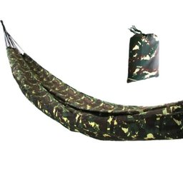 Rede de Dormir e Descanso Selva Nylon Camuflada Militar Exercito Camping Trilha - 1
