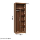 Ver imagem 3 de Guarda-Roupa Planejado 79cm 2 Portas e Prateleiras Arani CabeCasa MadeiraOriginals Marrom/Cinamomo