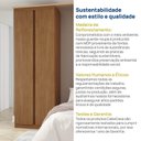 Ver imagem 7 de Guarda-roupa Modular 79cm 2 Portas e Prateleiras Arani CabeCasa MadeiraOriginals