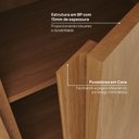 Ver imagem 6 de Guarda-roupa Modular 79cm 2 Portas e Prateleiras Arani CabeCasa MadeiraOriginals