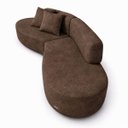 Ver imagem 4 de Sofá Virgínia 3m Estofado Suede Moderno Confortável Luxo
