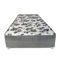 Ver imagem 2 de Cama Box Solteiro Suede Cinza + Colchão Solteiro Suede Cinza Espuma 88x188x55
