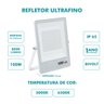 Refletor Ultrafino LED Bivolt Branco 6500K 100W 8000 Lúmens - 2