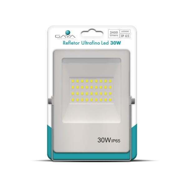 Refletor Ultrafino LED Bivolt Branco 6500K 30W 2400 Lúmens  - 3