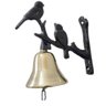 Sino Parede Bronze Passarinhos Canarinhos Pretos Sítios Casa - 6