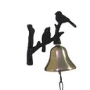 Ver imagem 4 de Sino Parede Bronze Passarinhos Canarinhos Pretos Sítios Casa