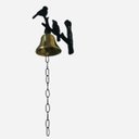 Ver imagem 1 de Sino Parede Bronze Passarinhos Canarinhos Pretos Sítios Casa