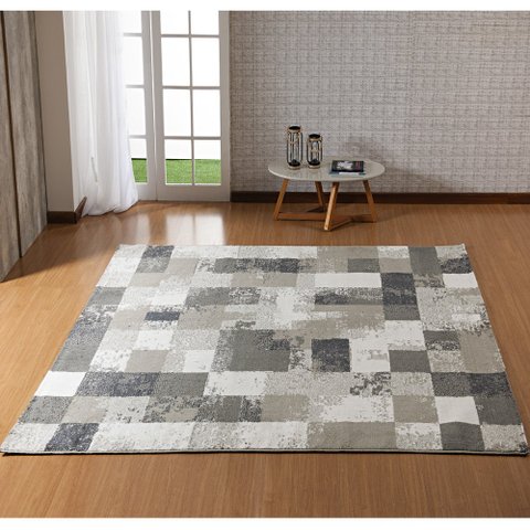 Tapete Egípcio de Pelo Baixo - Cinza 005 - 200x300cm