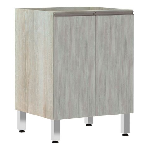 Balcão de Cozinha sem Tampo 60cm 2 Portas Luci Luciane Móveis