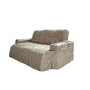 Ver imagem 3 de Capa para Sofá Retrátil e Reclinável 2 Lugares Caqui