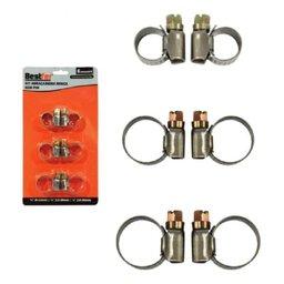 Kit 6 Abraçadeiras Ajustável Braçadeira Aço Inox Ferro Rosca 3 Pares Tamanhos Diferentes Regul - 6 Kit 6 Abraçadeiras Ajustável Braçadeira Aço Inox Ferro Rosca 3 Pares Tamanhos Diferentes Regul - 6