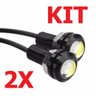 KIT 2x LED Veicular Parafuso Olho de Águia / Gato 9w - 1
