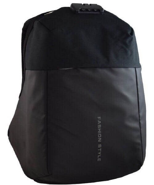 Mochila Notebook Executiva Impermeável Anti Furto Cadeado - Preto - 1