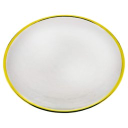 Prato de Sobremesa em Vidro com Borda Dourada 21,5 Cm - 5