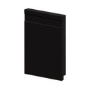 Ver imagem 1 de Rodapé Poliestireno Liso Preto 15cm Br 2,40m - Arquitech 50015