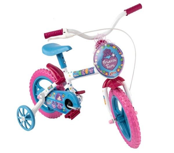 Bicicleta Princesinha Tiara Aro 12 - 1