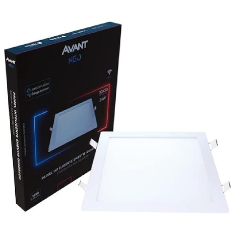 Painel Led Neo Quad Sobrepor 24w 2700k-6500k Dimerizável - Avant