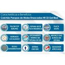 Ver imagem 3 de Colchão Casal Paropas Molas Ensacadas Visco Gel MasterPocket Blue Pillow Top (138x188x32) - 