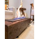 Ver imagem 1 de Lareira Ecológica no Dormente com Rodinhas e Queimador em Ferro - 70 x 22 cm - Bromo