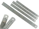 Ver imagem 1 de Kit Com 4 Réguas Metal Leve De Aço Inoxidável Tamanho 30 cm Marcação Baixo Relevo Escolar Escritório