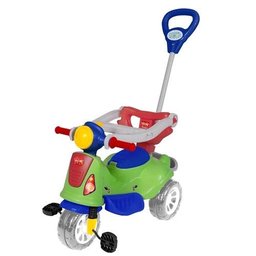 Triciclo Infantil Avespa Extreme Verde Maral Com Empurrador - 4
