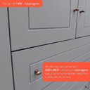 Ver imagem 5 de Guarda Roupa Casal 6 Portas 4 Gavetas 262cm com Cabideiro