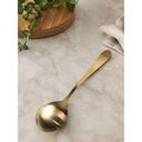 Ver imagem 2 de Colher para Arroz Salada Inox Dourado Ibiza Gold 24,4cm Mesa Posta Tuut
