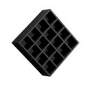 Ver imagem 3 de Kit 2 Suporte Porta Toalha Luiza 16 Nicho Toalheiro Multiuso Preto