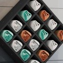 Ver imagem 2 de Kit 2 Suporte Porta Toalha Luiza 16 Nicho Toalheiro Multiuso Preto