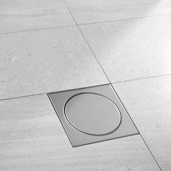 Ralo Mozaik com Sifão Polido RAPP1010 Inox 10x10cm - 2