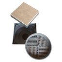 Ver imagem 2 de Ralo Oculto 10x10cm Invisível Cinza