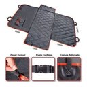 Ver imagem 2 de Capa Protetora Bancos Traseiros Carro Pet Cães Cachorro Gatos + Bag + Comedouro + Cinto